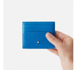 Porta Carte di Credito - Linea Smart / Blu Saffiano –